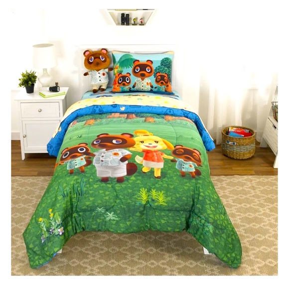 Animal Crossing Comforter and Sham Set, Twin/Full New - Picture 1 of 12